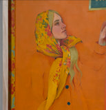 Waiting but a Little Longer - Original Oil Painting on Canvas