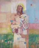 Christ and The Lamb: Abstract