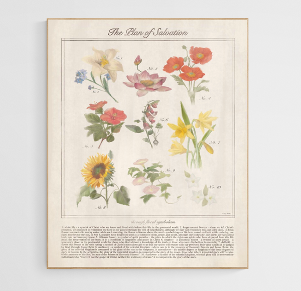 Plan of Salvation Through Floral Symbolism