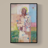Christ and The Lamb: Abstract
