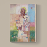 Christ and The Lamb: Abstract