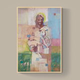 Christ and The Lamb: Abstract