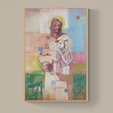 Christ and The Lamb: Abstract