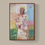 Christ and The Lamb: Abstract