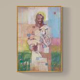 Christ and The Lamb: Abstract